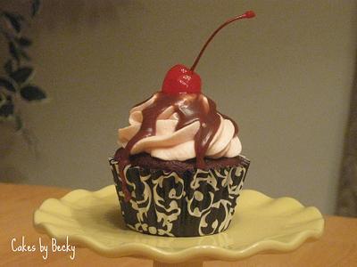 Chocolate Cherry Coke Cupcake - Cake by Becky Pendergraft