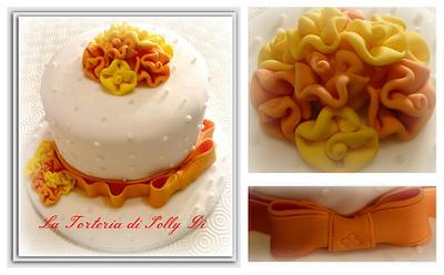 Le rose di stoffa. - Cake by La Torteria di Polly Dì
