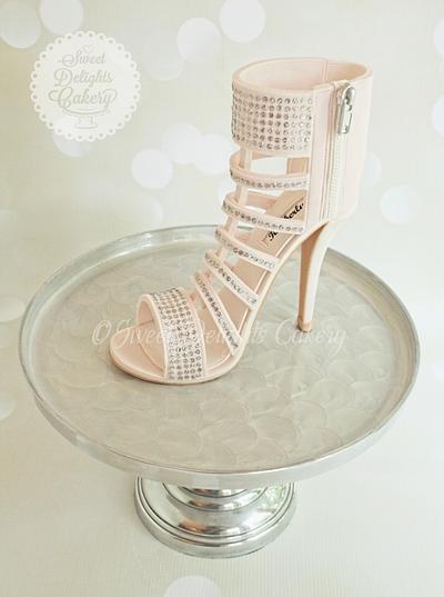 Blush Pink Vince Camuto Shoe Cake - Cake by Sweet Delights Cakery