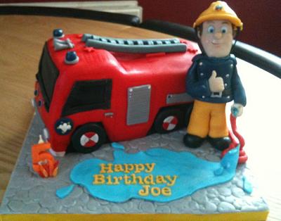 Fireman sam - Cake by silversparkle