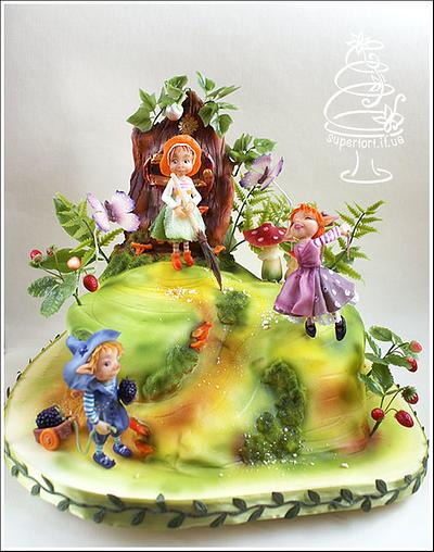Fairy puppets world - Cake by Uliana Kotsaba