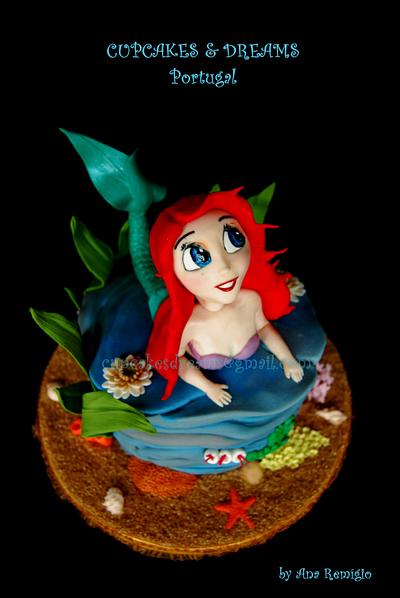 ARIEL - THE LITTLE MERMAID  - Cake by Ana Remígio - CUPCAKES & DREAMS Portugal