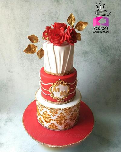 Royal Indian wedding cake  - Cake by Chanda Rozario