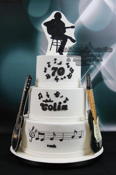 Guitarist 70th Birthday  - Cake by Suzanne Readman - Cakin' Faerie