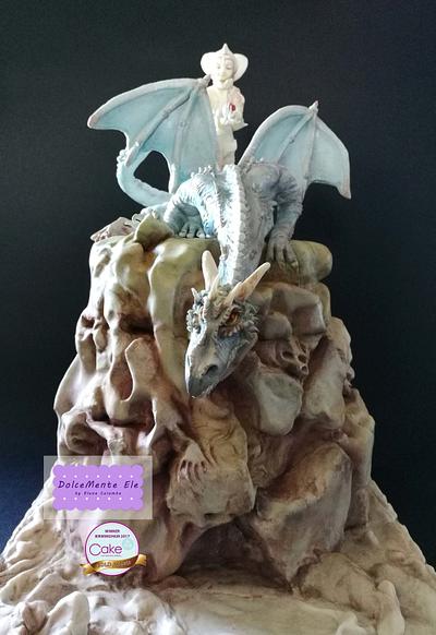 Dragon and princess - Cake by DolceMenteEle