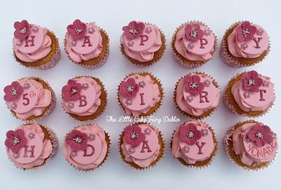 Pink birthday cupcakes - Cake by Little Cake Fairy Dublin