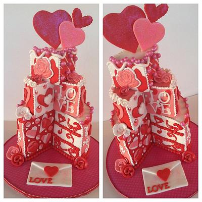 Valentine's Day Cake! - Cake by Jacque McLean - Major Cakes