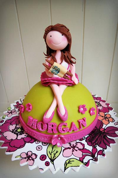 Bat Mitzvah girl cake topper - Cake by Renee Daly