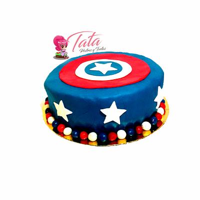 Torta Capitán América  - Cake by Tata Postres y Tortas
