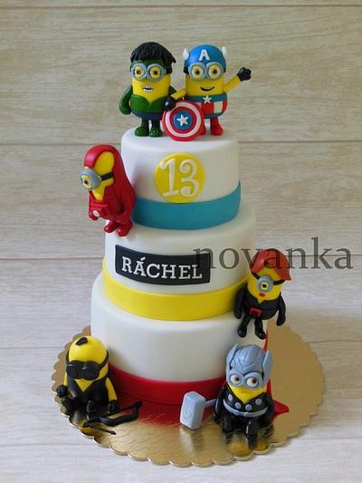Minion Avengers - Cake by Novanka