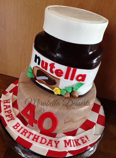 Nutella Jar Cake - Cake by Mira - Mirabella Desserts