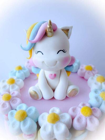 Marshmallow unicorn cake  - Cake by Angela Cassano