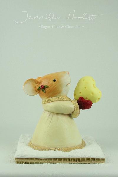3D Christmas Mouse Cake - Cake by Jennifer Holst • Sugar, Cake & Chocolate •