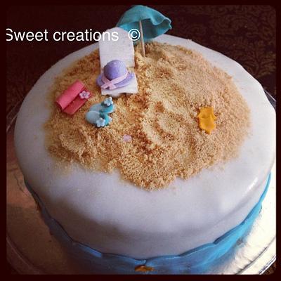 Beach themed cake  - Cake by Ifrah