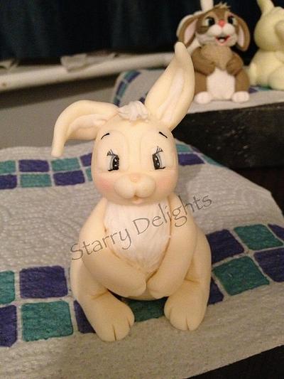 Bunny cake topper - Cake by Starry Delights