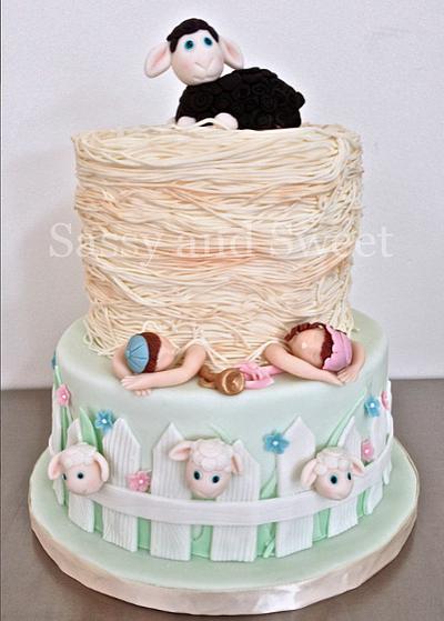 Nursery Rhyme Baby Shower  - Cake by Sassy and Sweet
