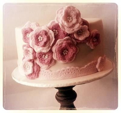 vintage style crochet flower's  - Cake by Time for Tiffin 