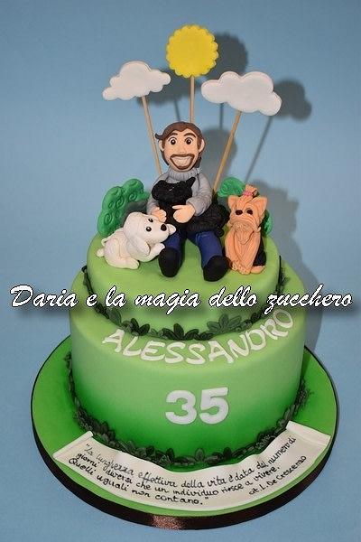 Alex and his dogs cake - Cake by Daria Albanese