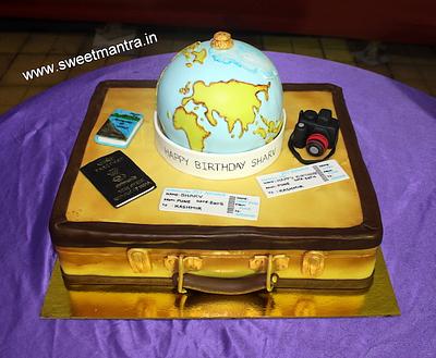 Travel Suitcase cake - Cake by Sweet Mantra Homemade Customized Cakes Pune