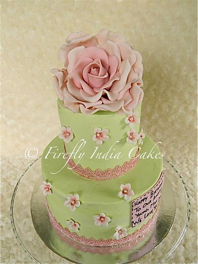 A Rose is a Rose is a Rose. - Cake by Firefly India by Pavani Kaur