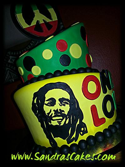 Bob Marley themed cake. - Cake by Sandrascakes
