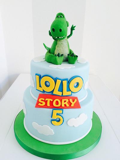 Dino cake and dessert table - Cake by Bella's Bakery
