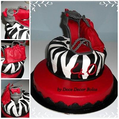 Fashion Shoe Cake - Cake by Bolos Doce Decor