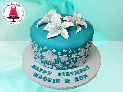 Gumpaste Lily Cake - Cake by The Icing Artist