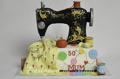 Sewing machine cake - Cake by designed by mani