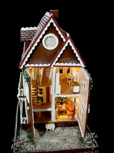 Gingerbread house  - Cake by  Justyna A-Majewska   JAM