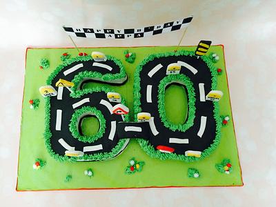 60th birthday cake - Cake by Cakestry
