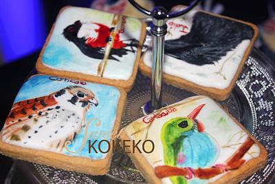 Cuban Birds Hand-Painted Cookies - Cake by SweetKOKEKO by Arantxa