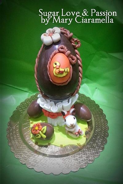 Decorated Egg - Cake by Mary Ciaramella (Sugar Love & Passion)