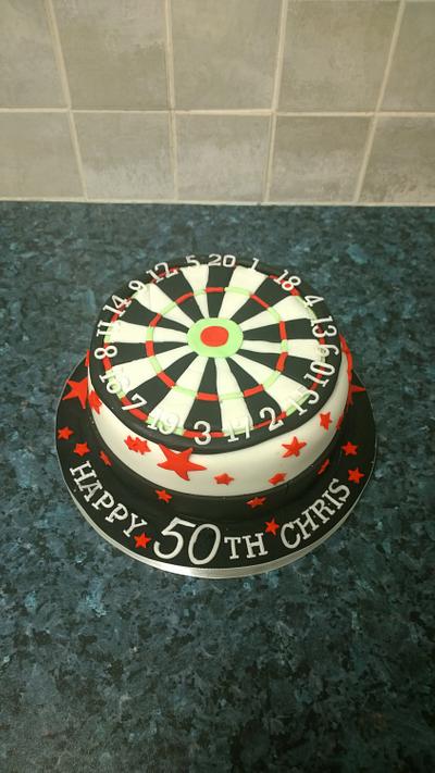 Dart board cake - Cake by Beckie Hall