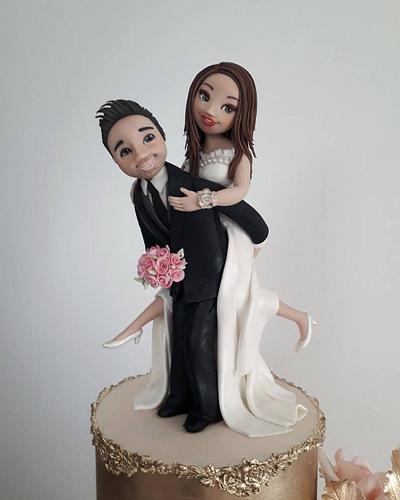 Wedding cake topper - Cake by Couture cakes by Olga