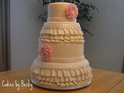 2011 NC State Fair - Decorated for Wedding Entry - Cake by Becky Pendergraft