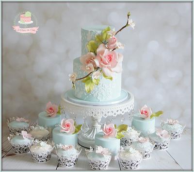 Wedding cake, mini cakes and cupcakes - Cake by Jo Finlayson (Jo Takes the Cake)