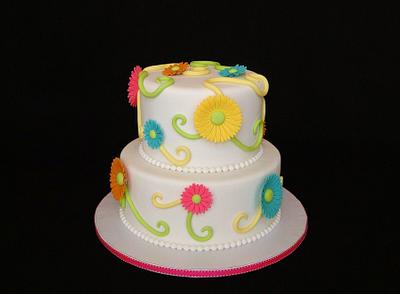 Daisy Wedding Celebration - Cake by Elisa Colon