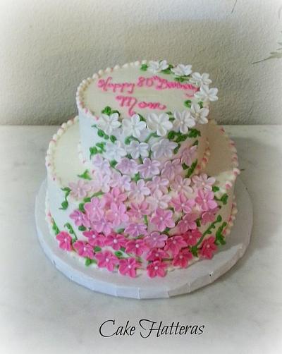 Happy 80th Birthday, Mom! - Cake by Donna Tokazowski- Cake Hatteras, Martinsburg WV