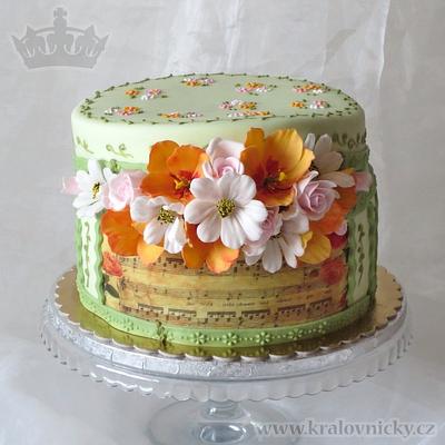 Spring flower romance - Cake by Eva Kralova