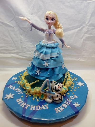 Queen Elsa Cake - Cake by Aurelia'sTartArt