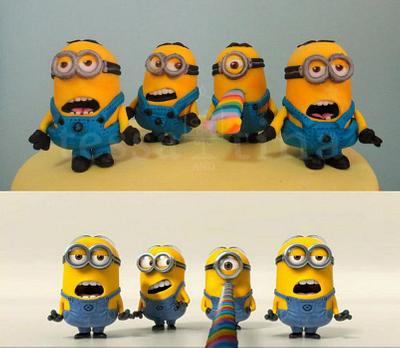 Despicable Me minions - Cake by tessatinacakes