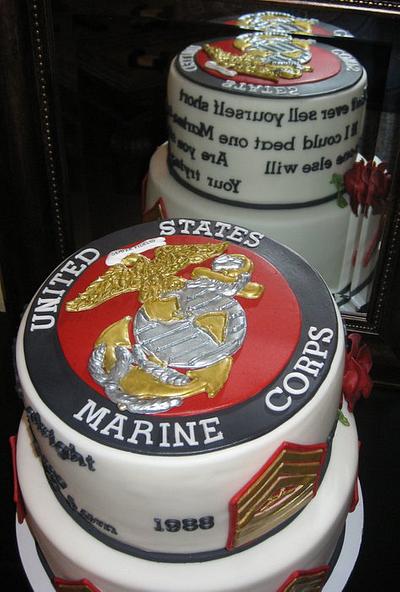 Marine retirement cake - Cake by sking