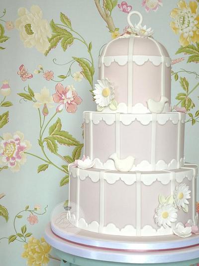 Vintage Birdcage Wedding Cake - Cake by Isabelle Bambridge