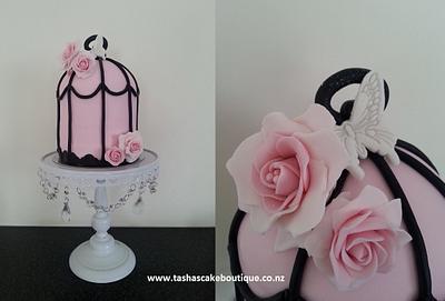 Pink Birdcage Cake - Cake by Tasha's Cake Boutique