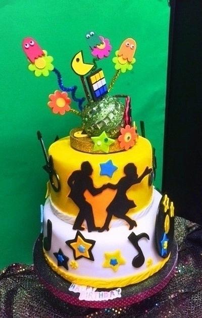 Rocking to the 80's Birthday Cake - Cake by Fun Fiesta Cakes  