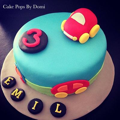 Little car - Cake by Domi @ CakePopsByDomi