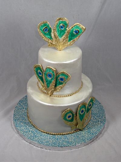 Peacock theme cake - Cake by soods