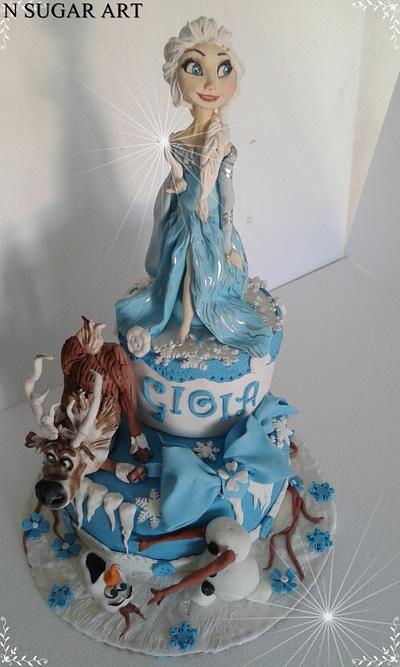 Elsa cake - Cake by N SUGAR ART