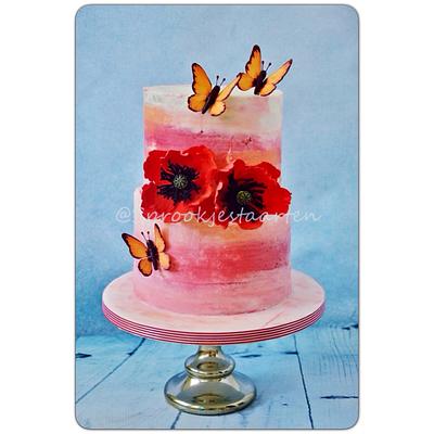 Butterflies and flowers - Cake by Tamara Eichhorn